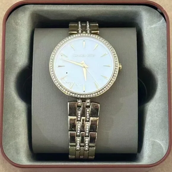 Michael Kors Anabeth MK7167 Ladies Gold Tone Watch With White Dial Michael Kors Women main image 4